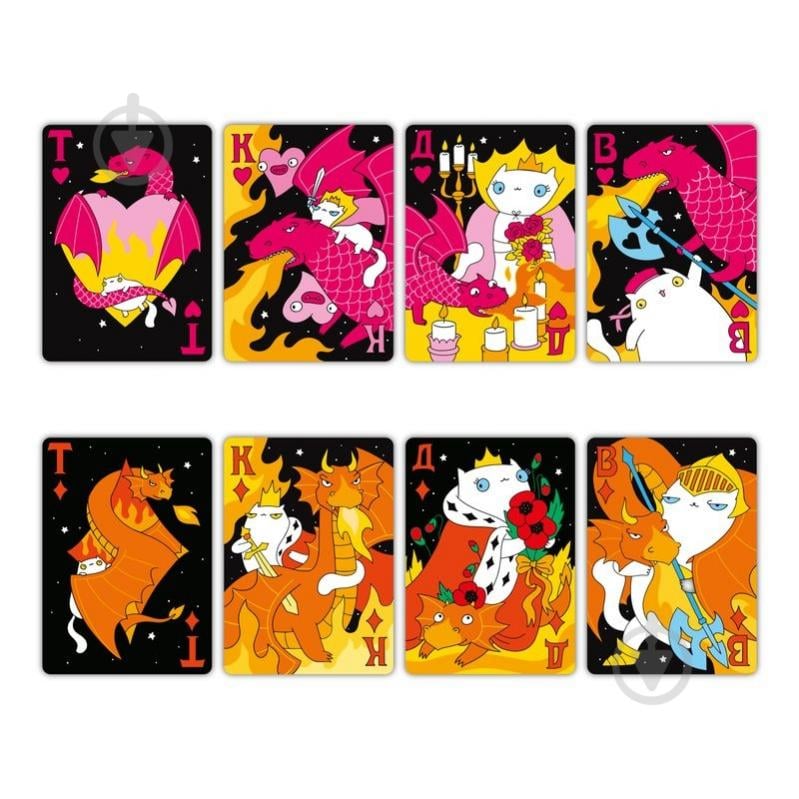 Гральні карти Orner «Коти та Дракони» orner-2870 - фото 6 Гральні карти Orner «Коти та Дракони» orner-2870 - фото 6