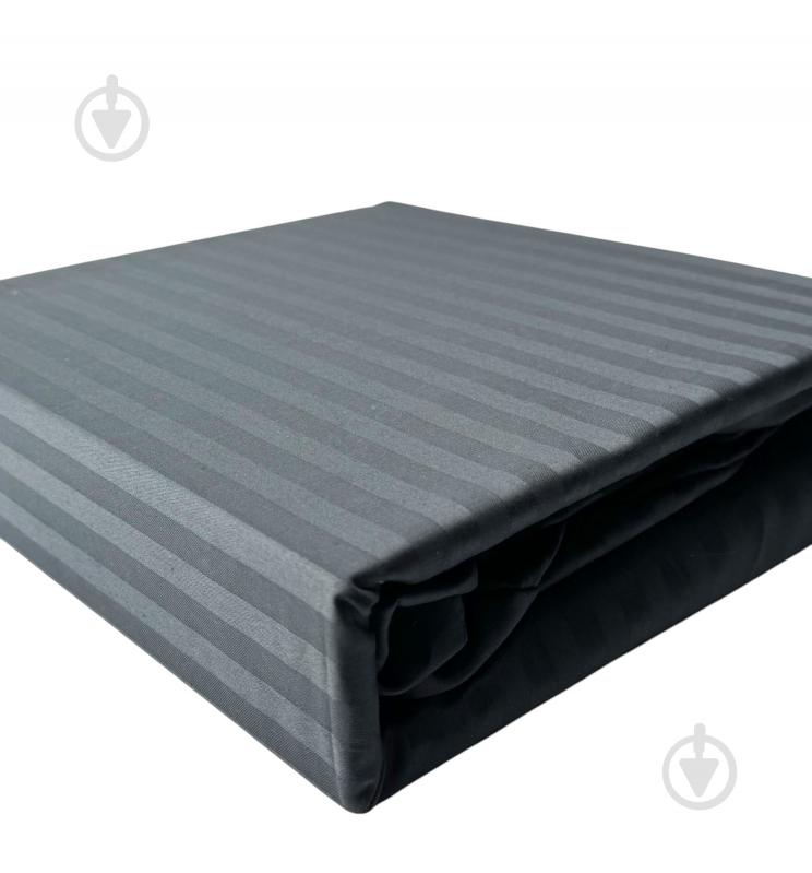 Простирадло Сатин Boston Iron Grey Stripe 180x200 см сірий U-tek - фото 1 Простирадло Сатин Boston Iron Grey Stripe 180x200 см сірий U-tek - фото 1