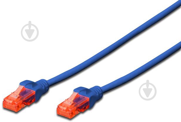 Патч-корд Digitus CAT 6 UTP AWG 26/7 CCA PVC 2 м синий - фото 1