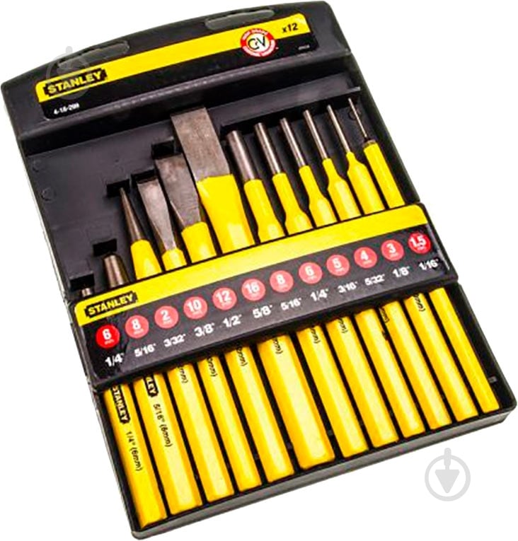 Набор зубил и пробойников Stanley 4-18-299 - фото 1