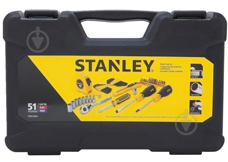 Набор ручного инструмента Stanley 51 шт. STMT0-74864 - фото 3