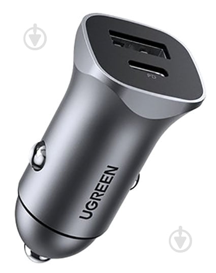 Автомобільний зарядний пристрій UGREEN CD130 Dual USB Car Charger 20W 3A Space Gray (30780) - фото 1