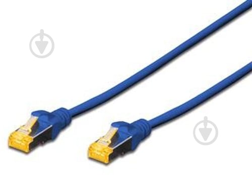 Патч-корд Digitus CAT 6a S-FTP AWG 26/7 Cu LSZH 5 м синий - фото 1 Патч-корд Digitus CAT 6a S-FTP AWG 26/7 Cu LSZH 5 м синий - фото 1