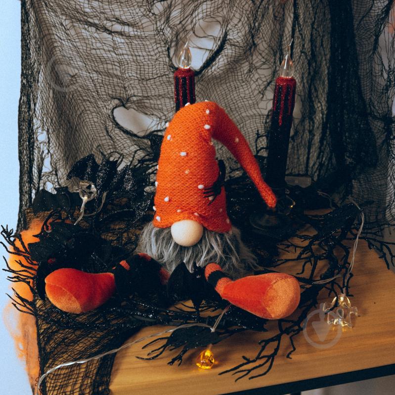 Вінок декоративний YES! Fun Хелловін Кажани d-51 см чорний - фото 2 Вінок декоративний YES! Fun Хелловін Кажани d-51 см чорний - фото 2