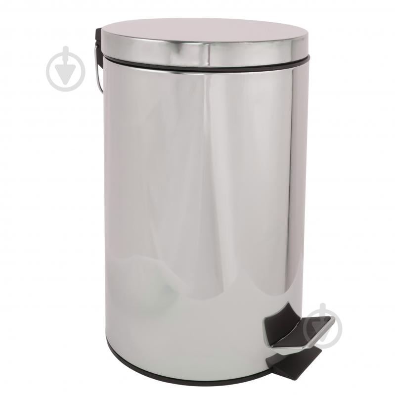 Ведро для ванной AlexValex с педалью 12 л, нержавеющая сталь - фото 1 Ведро для ванной AlexValex с педалью 12 л, нержавеющая сталь - фото 1