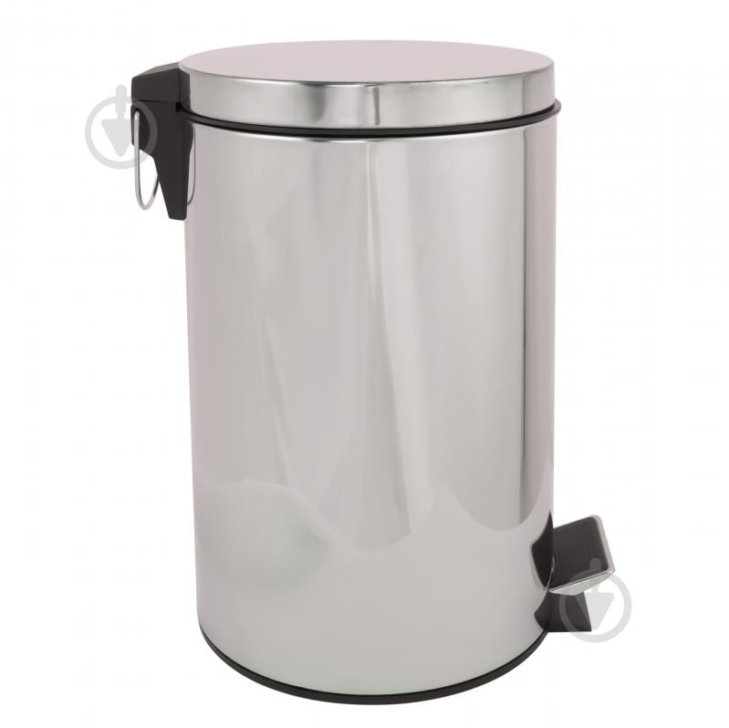 Ведро для ванной AlexValex с педалью 12 л, нержавеющая сталь - фото 4 Ведро для ванной AlexValex с педалью 12 л, нержавеющая сталь - фото 4