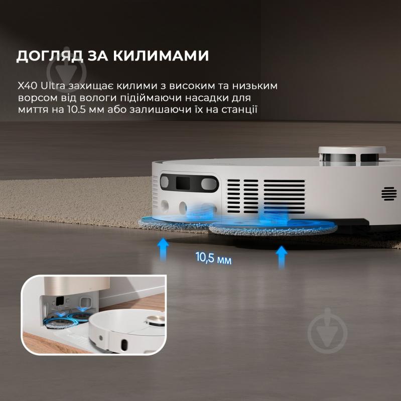 Робот-пылесос DREAME Bot X40 Ultra (RLX63CE-Wh) white - фото 4