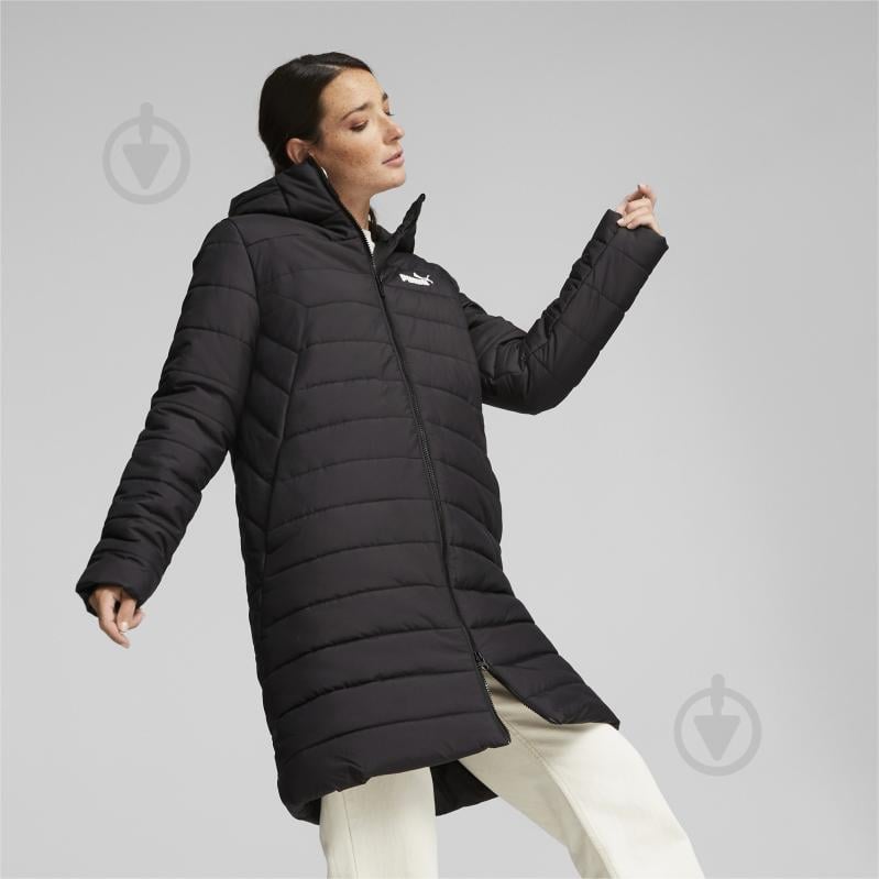 Куртка жіноча Puma ESS HOODED PADDED COAT 84894201 р.L чорна - фото 3