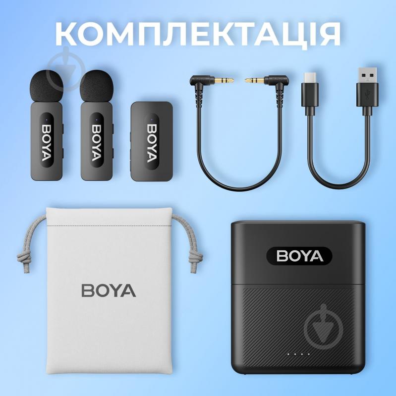 Микрофон петличный Boya TRS for camera Black (BY-V35) - фото 18
