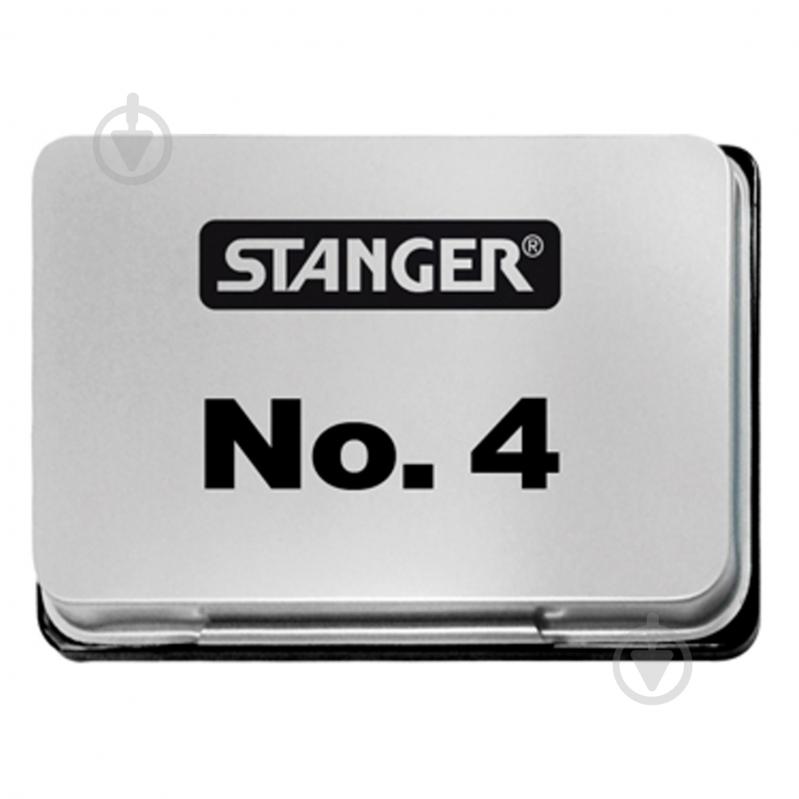 Подушка штемпельная 68х48 мм черная No.4 (380001) Stanger - фото 1