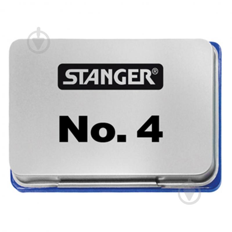 Подушка штемпельна 68х48 мм синя No.4 (380002) Stanger - фото 1