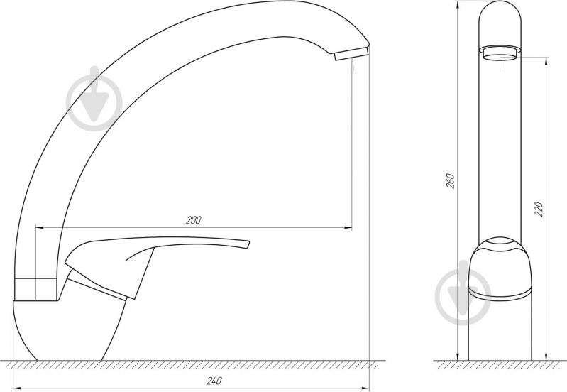Смеситель для кухни Globus Lux GLSO-0203S-2-ARENA - фото 4