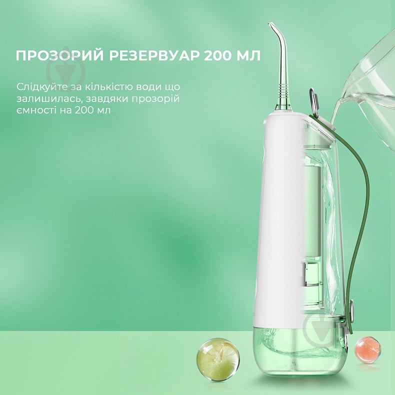 Ирригатор Oclean W10 NEW-2 NOZZLES Green - фото 13