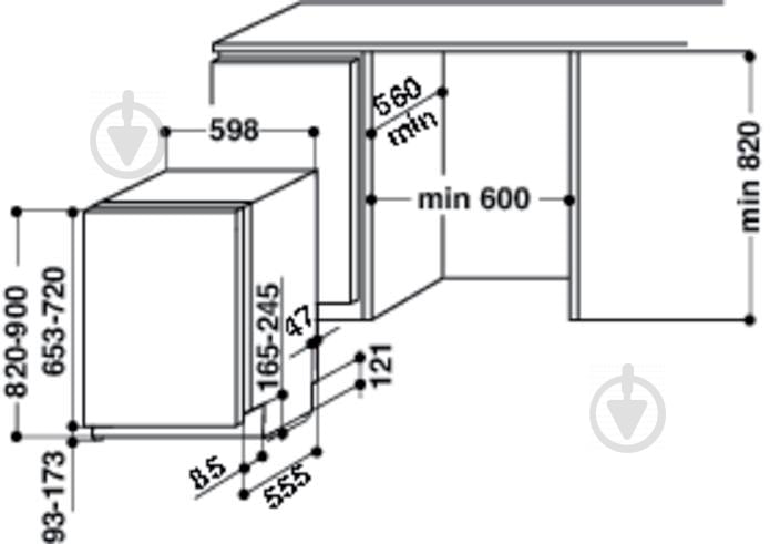 Встраиваемая посудомоечная машина Whirlpool WKIO 3T123 6P - фото 3