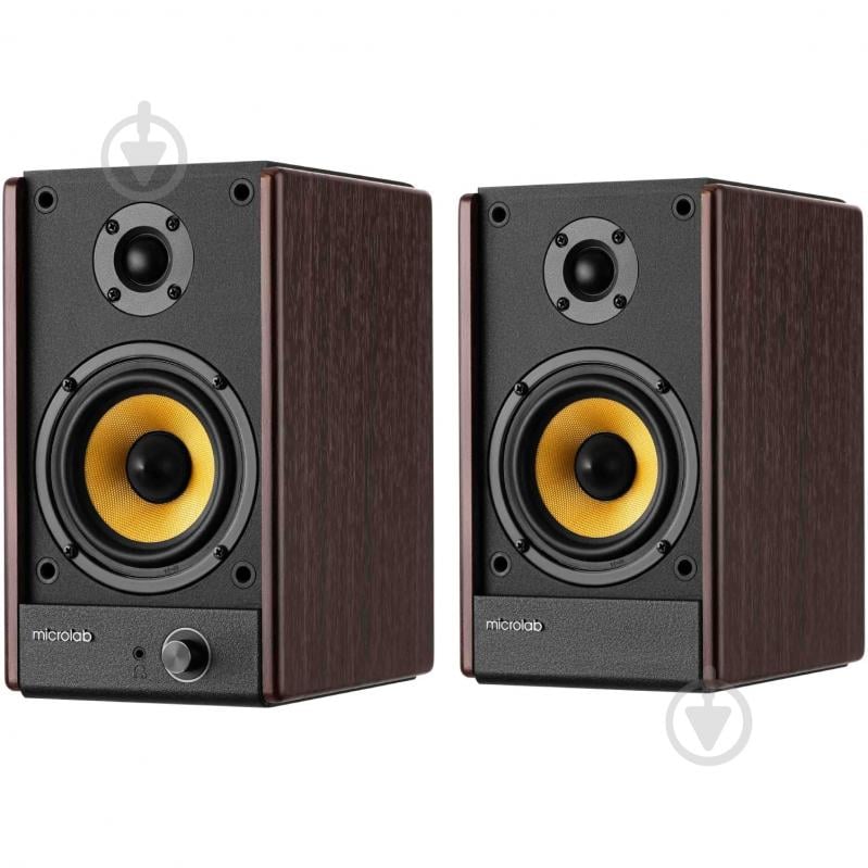 Акустическая система Microlab SOLO 3 2.0 black/brown - фото 2