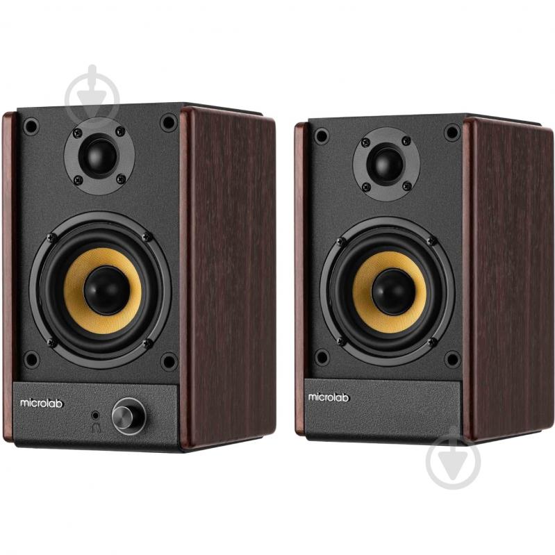Акустическая система Microlab SOLO 4 2.0 black/brown - фото 2