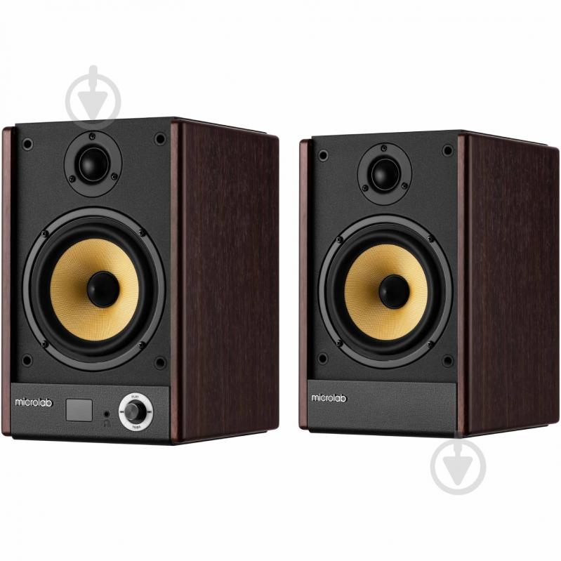 Акустическая система Microlab SOLO 5 2.0 black/brown - фото 2