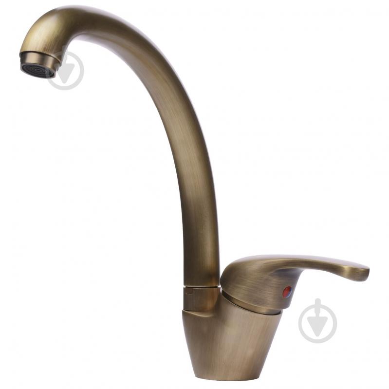 Смеситель для кухни Globus Lux GLSO-0203S-9-BRONZE - фото 3