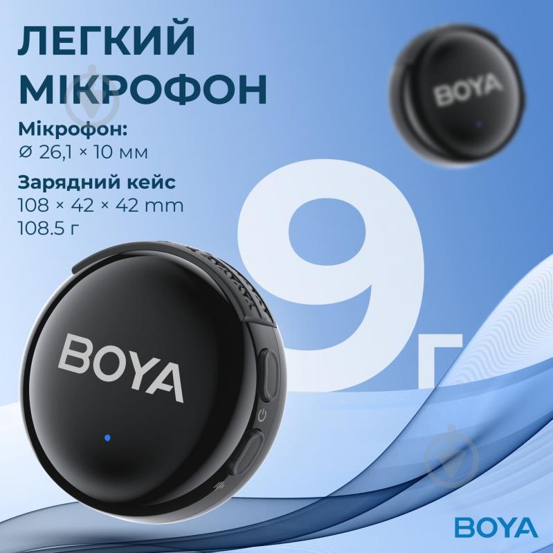 Мікрофон петличний Boya LINK 3-01 Type-C/TRS/Lightning Black (LINK 3-01) - фото 13