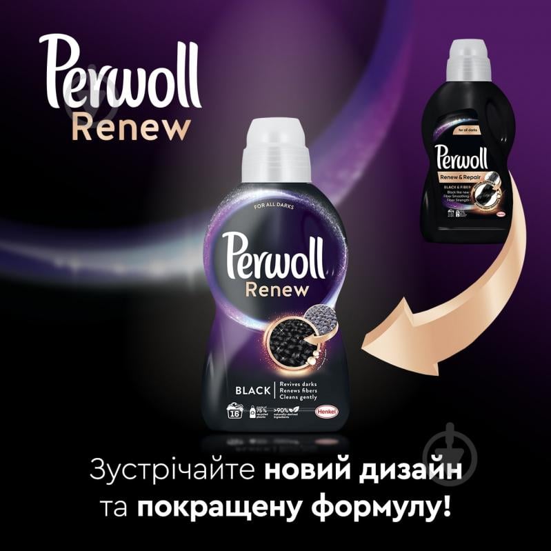 Гель для машинной и ручной стирки Perwoll Renew Black 0,96 л - фото 7