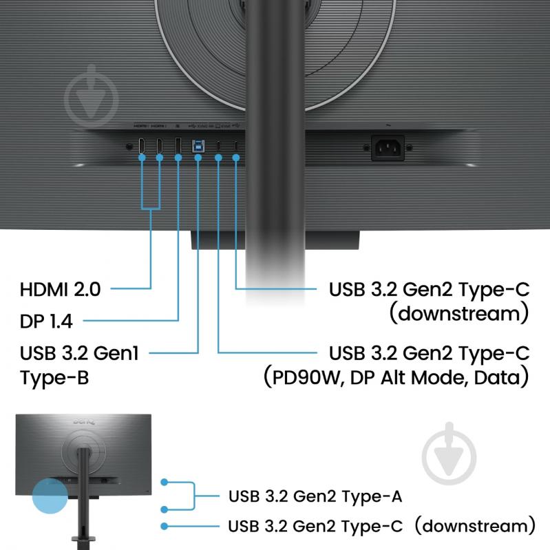Монитор BenQ RD320UA 31,5" (9H.LMTLA.TBE) - фото 11