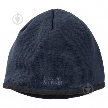 Шапка Jack Wolfskin Stormlock Logo Knit Cap 1910371-1010 р.M синий - фото 1