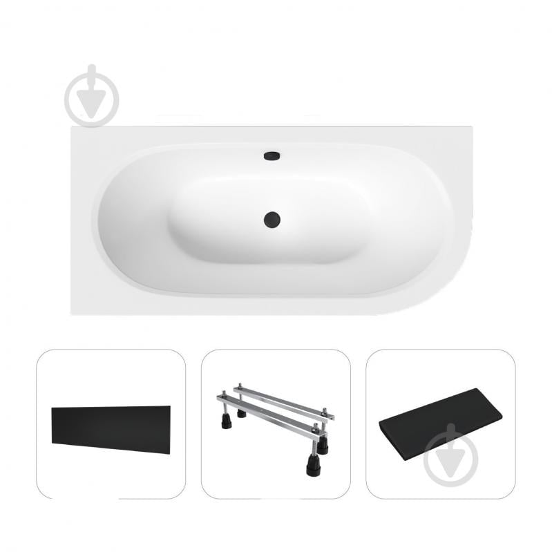 Ванна акриловая Helmken MarbellaLux 525F9S8117 159,5х75 см комплект 4 в 1 - фото 1 Ванна акриловая Helmken MarbellaLux 525F9S8117 159,5х75 см комплект 4 в 1 - фото 1