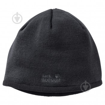 Шапка Jack Wolfskin Stormlock Logo Knit Cap 1910371-6000 р.M чорний - фото 1