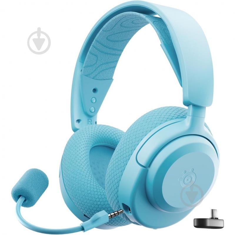 Гарнитура игровая SteelSeries Arctis Nova 3P Wireless aqua blue (61688) - фото 1 Гарнитура игровая SteelSeries Arctis Nova 3P Wireless aqua blue (61688) - фото 1