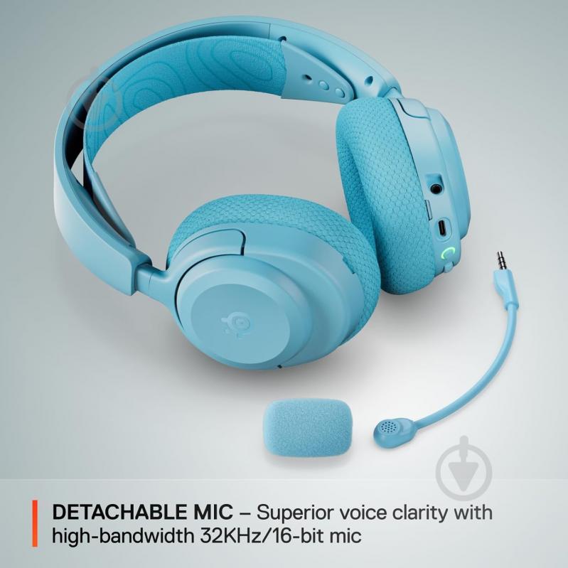 Гарнитура игровая SteelSeries Arctis Nova 3P Wireless aqua blue (61688) - фото 10 Гарнитура игровая SteelSeries Arctis Nova 3P Wireless aqua blue (61688) - фото 10