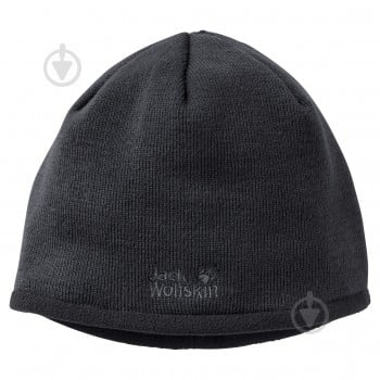 Шапка Jack Wolfskin Stormlock Logo Knit Cap 1910371-6000 р.L чорний - фото 1