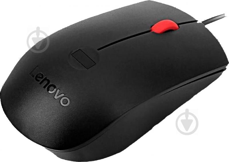 Мышь Lenovo Fingerprint Biometric USB Mouse black - фото 2