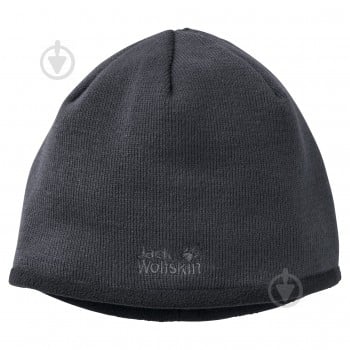 Шапка Jack Wolfskin Stormlock Logo Knit Cap 1910371-6350 р.L серый - фото 1