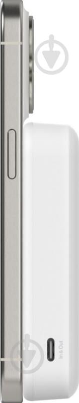 Повербанк Belkin MagSafe Qi2 10000 mAh white (BPD008BTWH) - фото 3 Повербанк Belkin MagSafe Qi2 10000 mAh white (BPD008BTWH) - фото 3