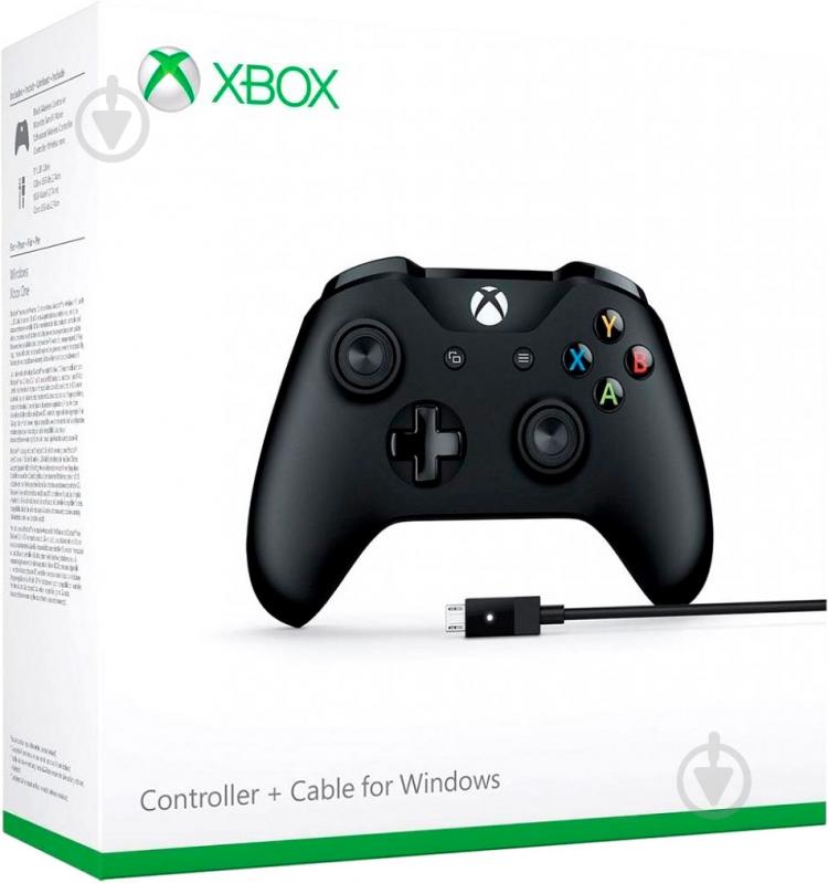 ᐉ Геймпад Microsoft Xbox One Controller + USB Cable for Windows black