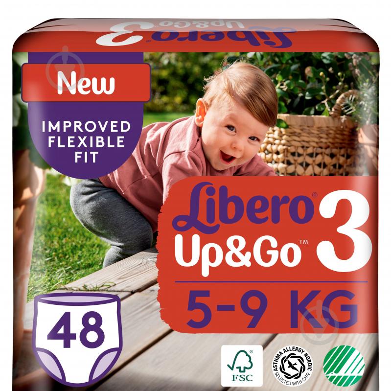 Підгузки-трусики Libero Up&Go 3 5-9 кг 48 шт. - фото 1