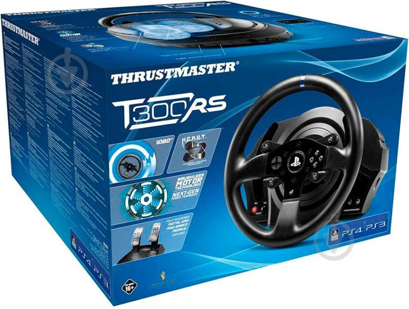 Игровой руль Thrustmaster T300 RSOfficial Sony licened black - фото 5