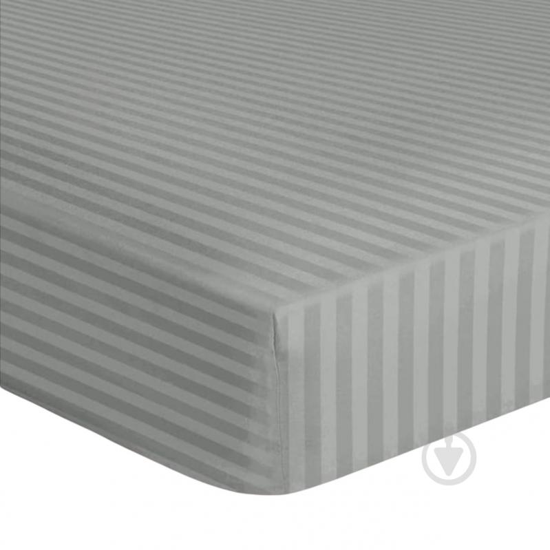 Простирадло Сатин Boston Soft Grey Stripe 140x200 см світло-сірий U-tek - фото 1 Простирадло Сатин Boston Soft Grey Stripe 140x200 см світло-сірий U-tek - фото 1