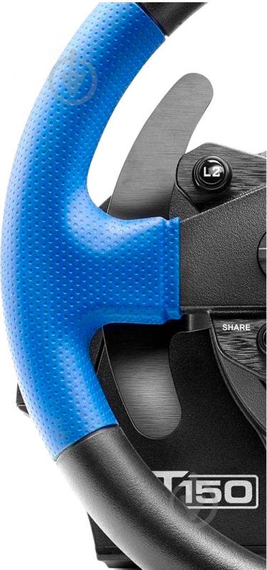 Игровой руль Thrustmaster T150 RS PRO Official PS4™ licensed black/blue - фото 6