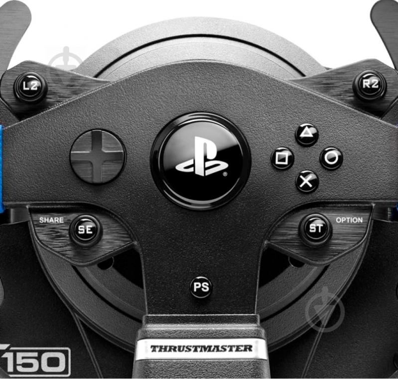 Игровой руль Thrustmaster T150 RS PRO Official PS4™ licensed black/blue - фото 5