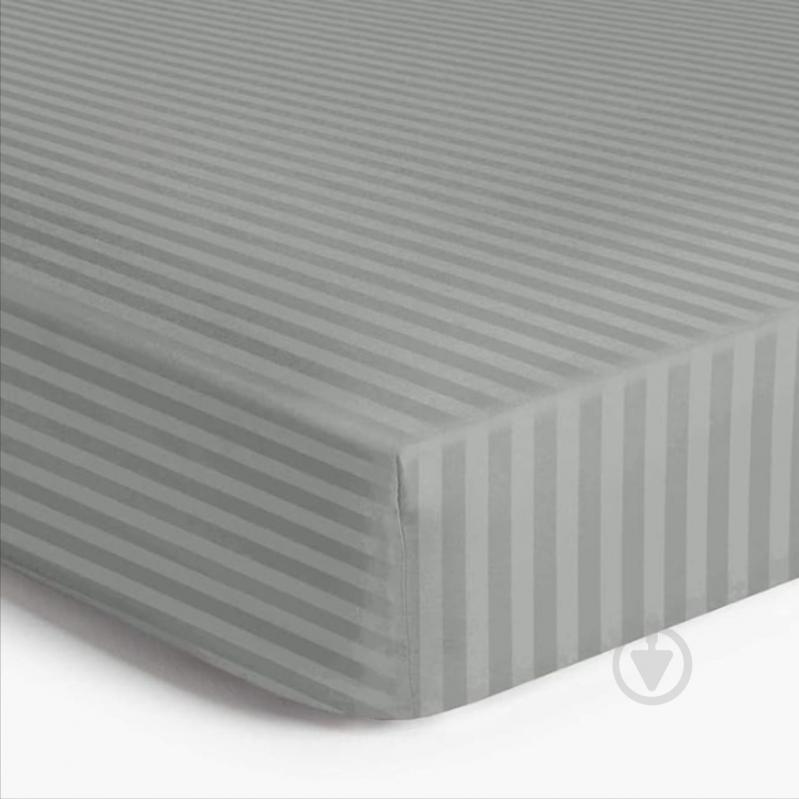 Простирадло Сатин Boston Soft Grey Stripe 150x200 см світло-сірий U-tek - фото 1 Простирадло Сатин Boston Soft Grey Stripe 150x200 см світло-сірий U-tek - фото 1