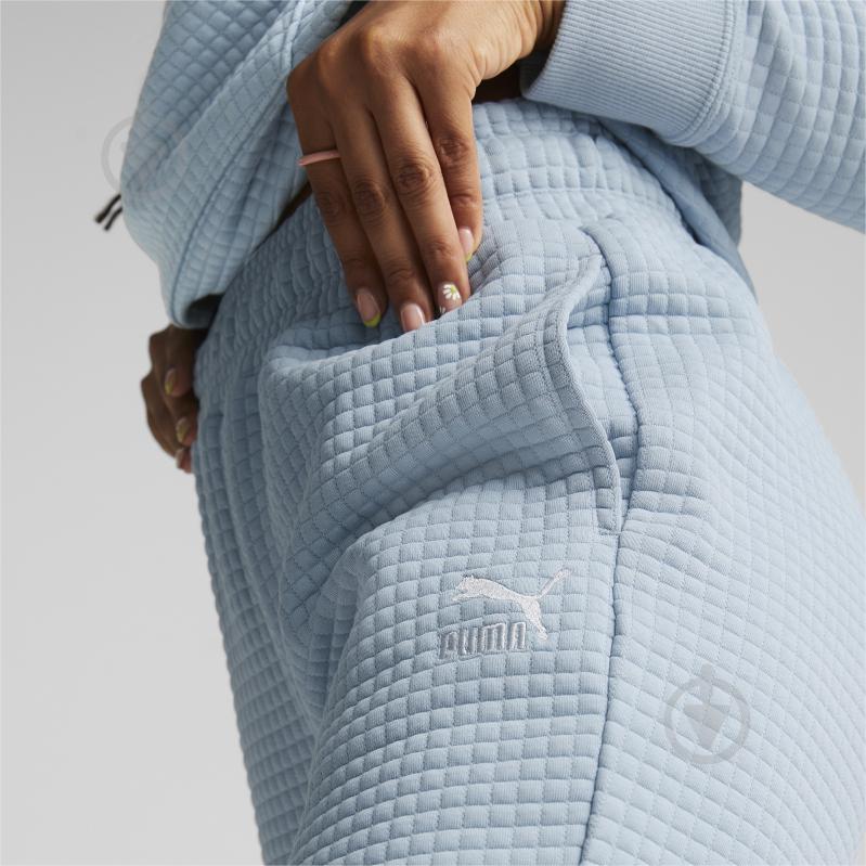 Штани Puma CLASSICS QUILTED PANTS 53569779 р. S блакитний - фото 5