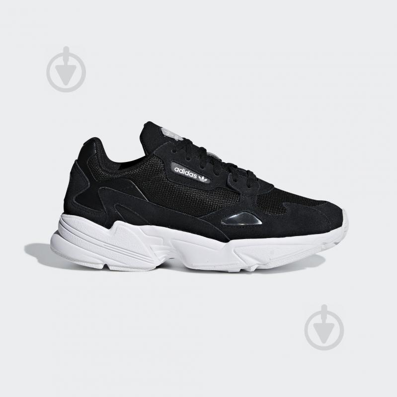 Кроссовки женские демисезонные Adidas FALCON W B28129 р.37 1/3 черные - фото 1