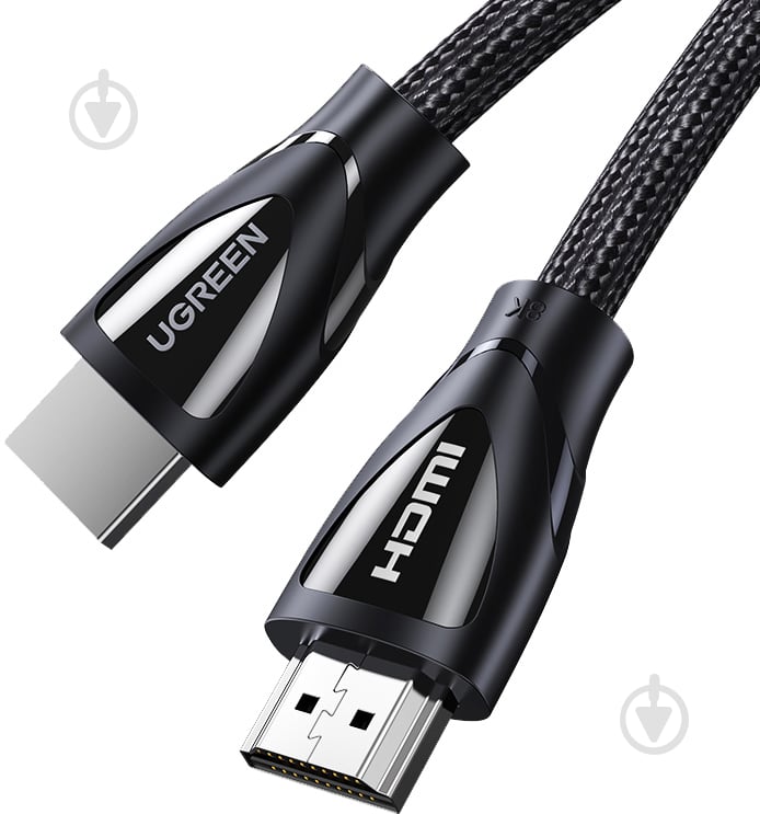 Кабель UGREEN HD140 HDMI Cable with Braided 1 м чорний (80401) - фото 1