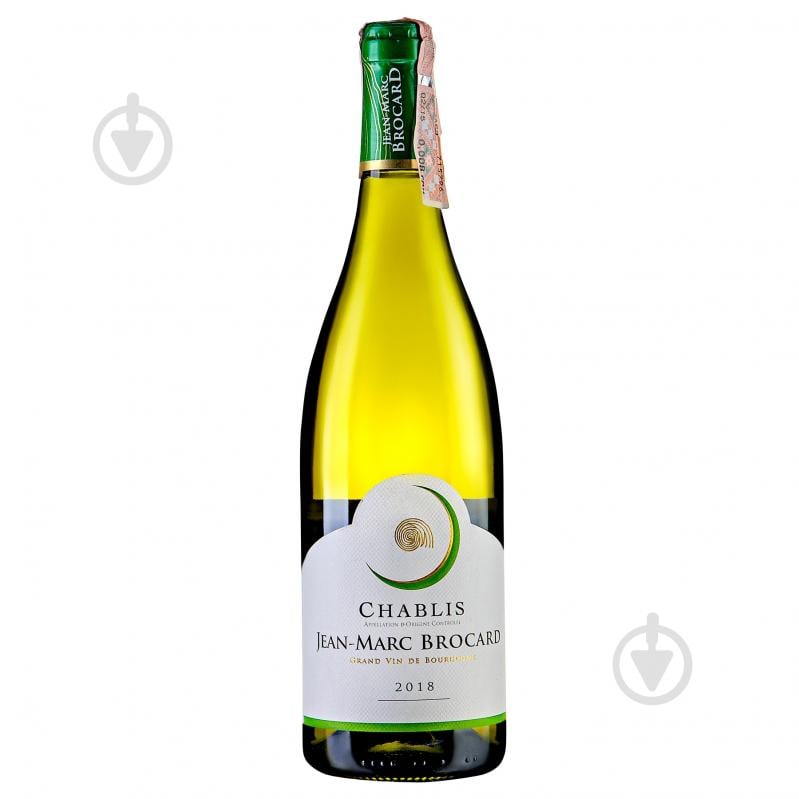 Вино Chablis Вино Brocard Chablis белое сухое 0,75 л - фото 1