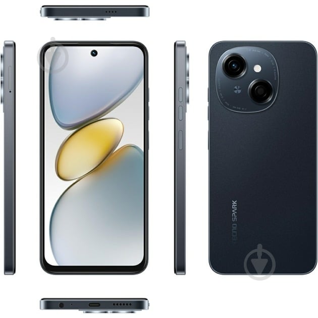 Смартфон Tecno Spark Go 1 (KL4) 3/128GB startrail black (4894947037832) - фото 8