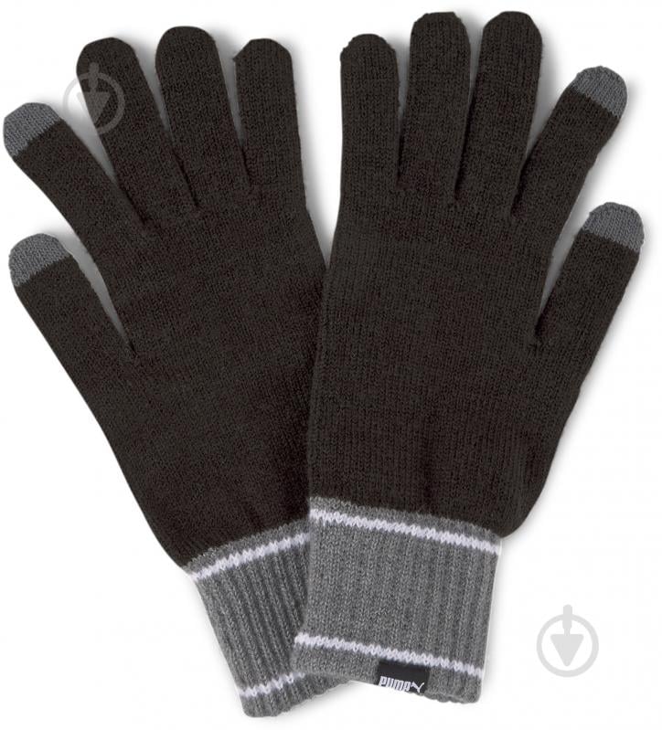 Варежки Puma PUMA KNIT GLOVES 4177201 р.S черный - фото 1