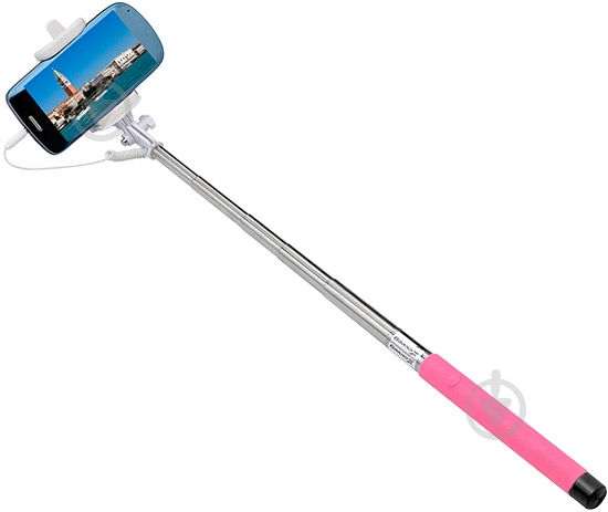 Селфи-монопод Grand-X Jack 3.5 MPGJ3UP Pink - фото 1