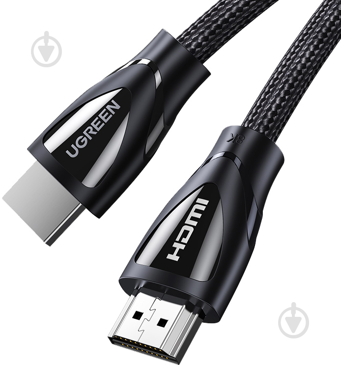 Кабель UGREEN HD140 HDMI Cable with Braided 1 м чорний (80402) - фото 1