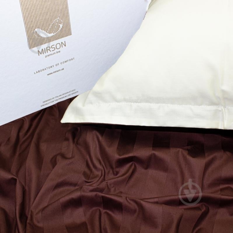 Наволочка сатин Klaris Duet 50x70 см молочный/коричневый MirSon - фото 1 Наволочка сатин Klaris Duet 50x70 см молочный/коричневый MirSon - фото 1